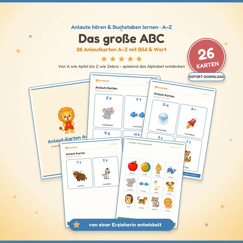 Vorschau: Das-grosse-ABC – Kita-Material zum Ausdrucken