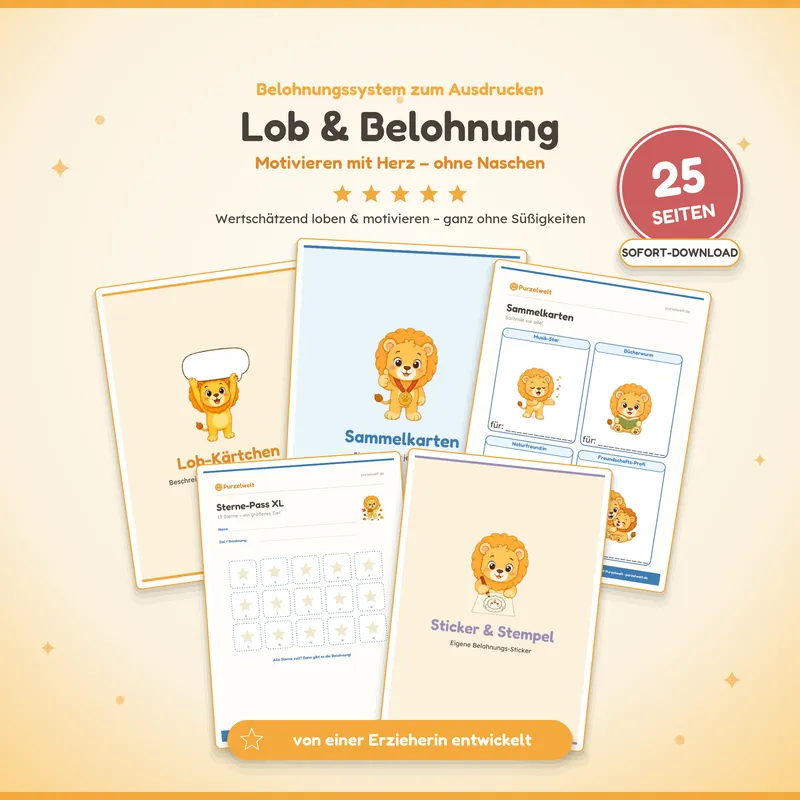 Vorschau: Lob- & Belohnungssystem – Kita-Material zum Ausdrucken