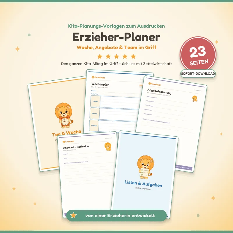 Vorschau: Erzieher-Planer – Kita-Material zum Ausdrucken